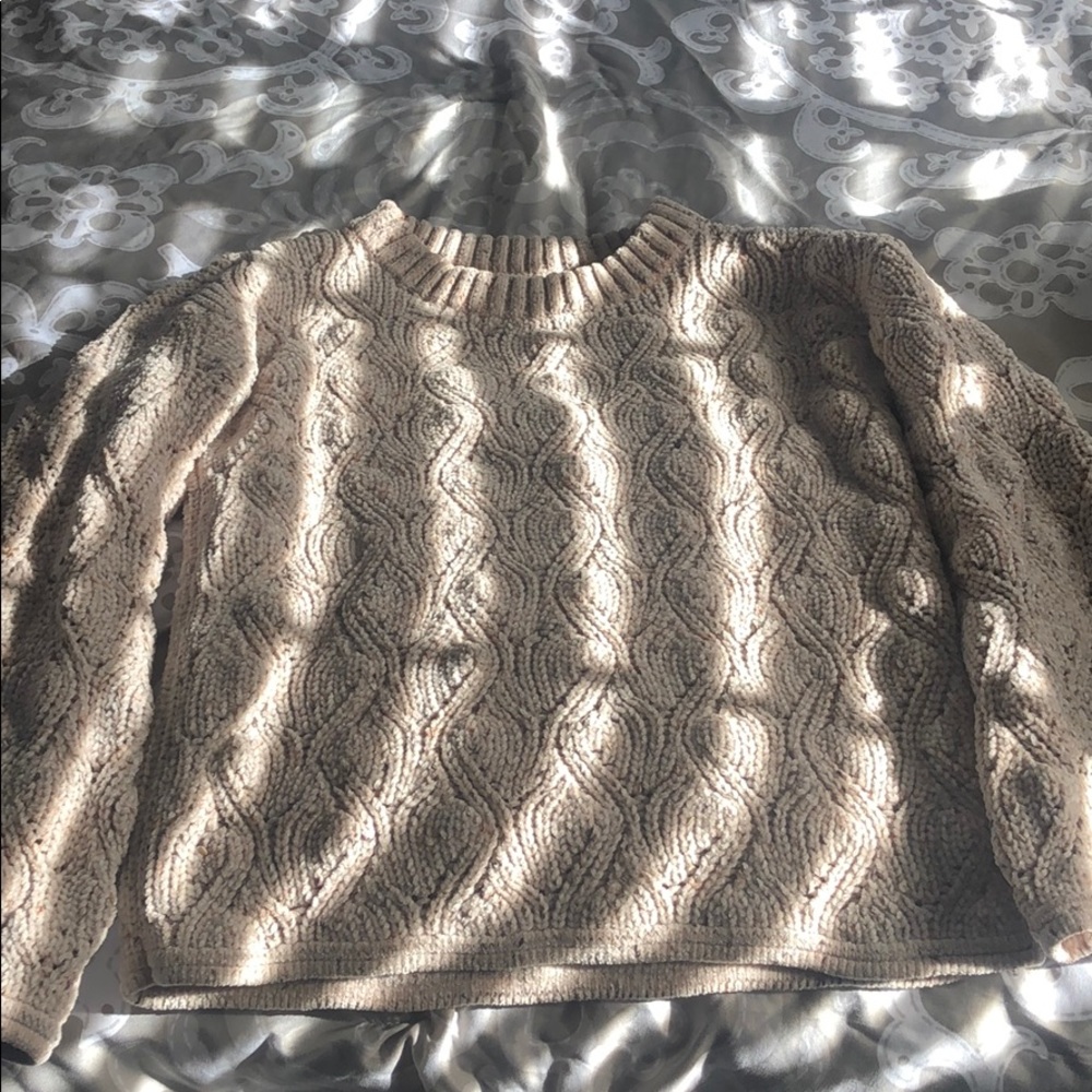 Thick cream sweater
